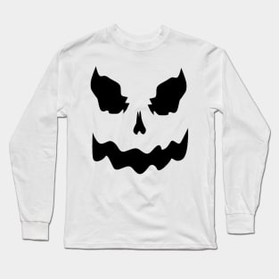 Spooky Ghost Face Halloween Costume Party Tee Long Sleeve T-Shirt